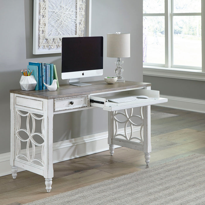 Magnolia Manor - L Writing Desk - White