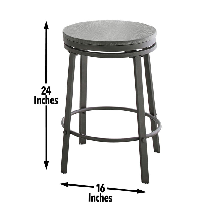 Portland - Counter Stool (Set of 2) - Dark Gray