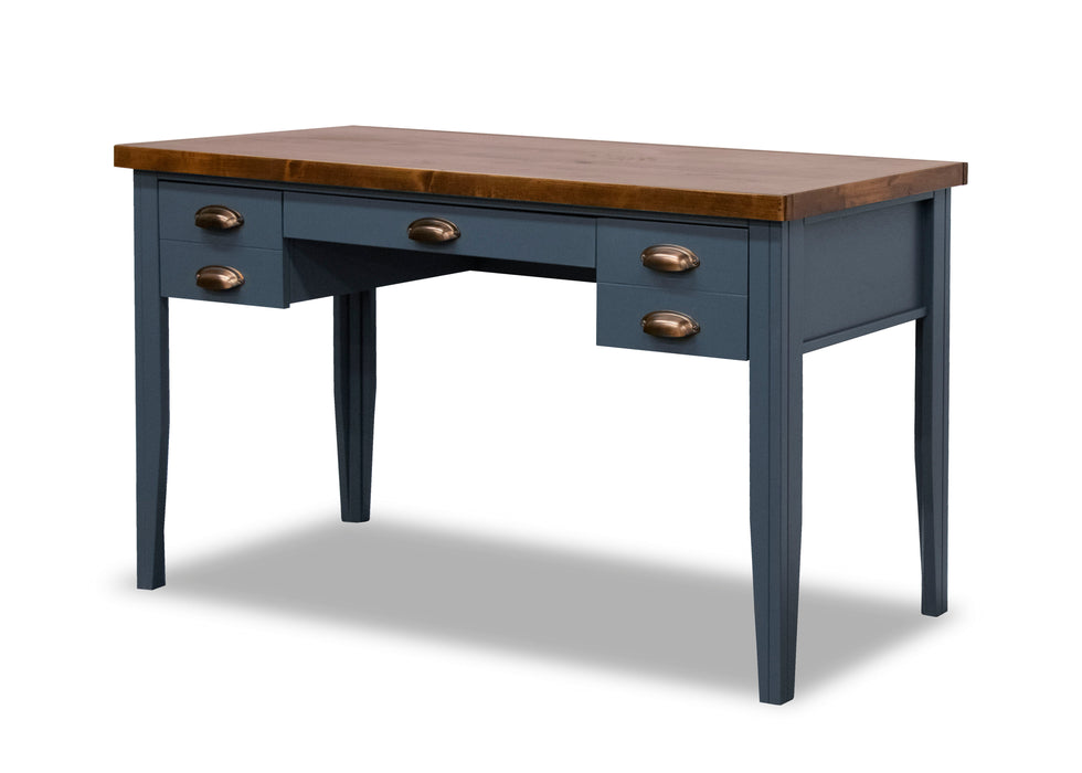 Nantucket - Writing Desk - Blue Denim / Whiskey