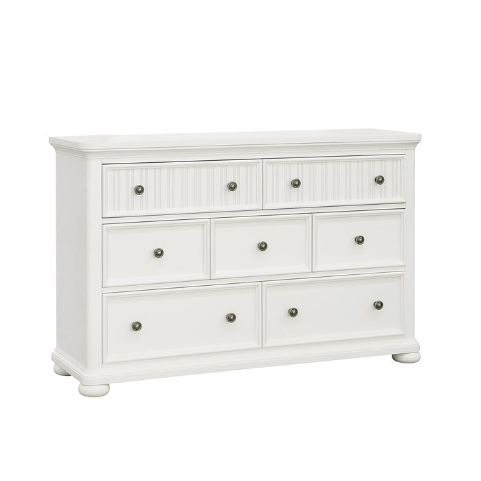 Savannah - 7-Drawer Dresser - White Finish