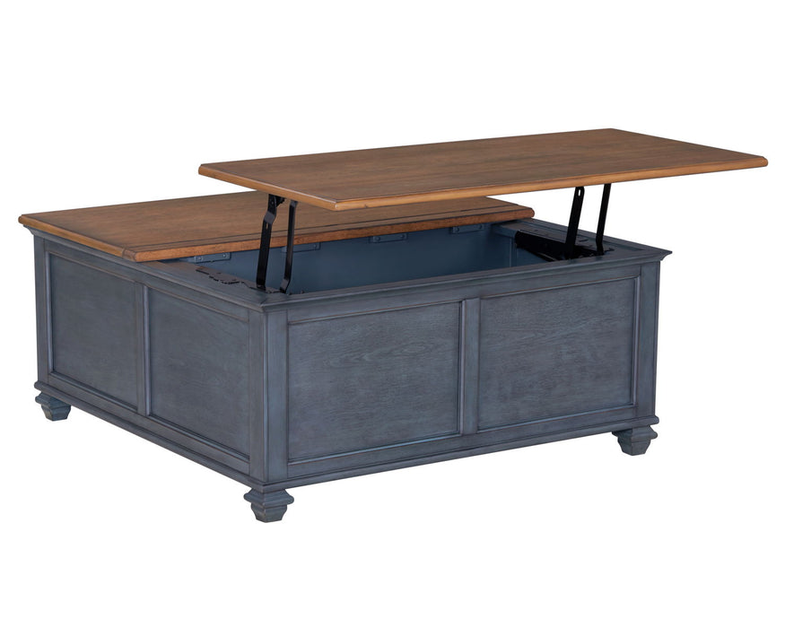 Americana - Lift-Top Coffee Table - Corduroy Blue