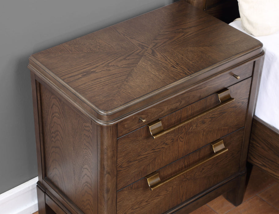 Milan - Nightstand - Dark Brown