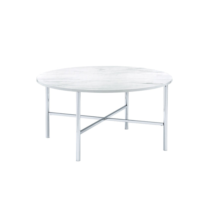 Cyrus - 3 Piece Occasional Table Set Chrome