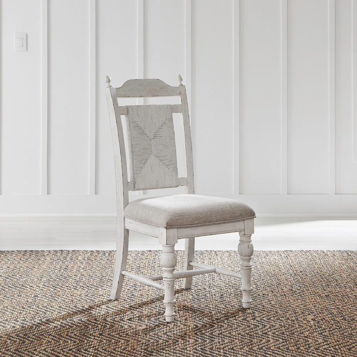 River Place - Panel Back Side Chair (RTA) - White