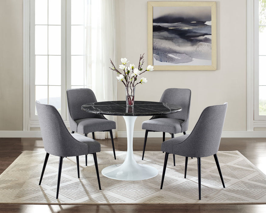 Colfax - Black Top Dining Set