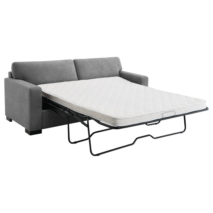 Simpson - Upholstered Sofa Sleeper With Queen Mattress - Gray