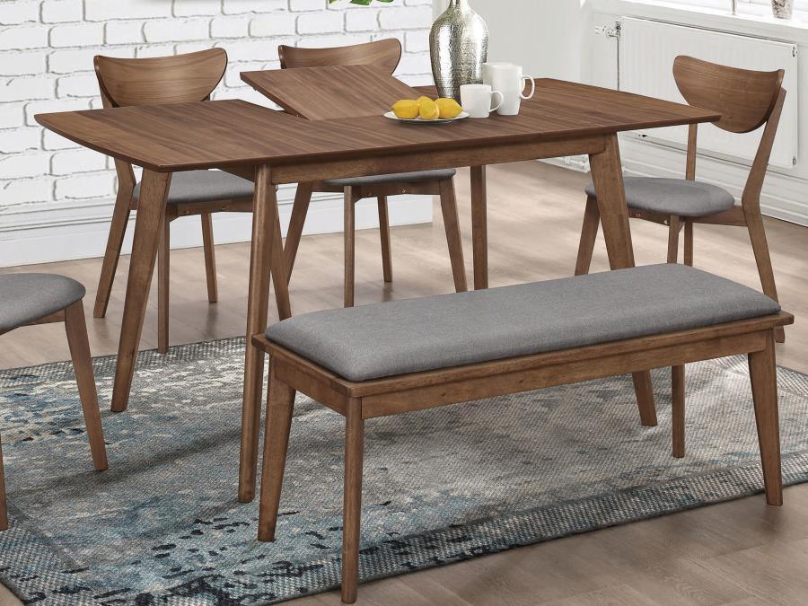 Alfredo - Extension Leaf Dining Table - Natural Walnut