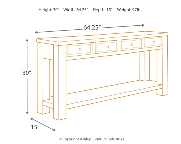 Ashley Express - Gavelston Sofa Table