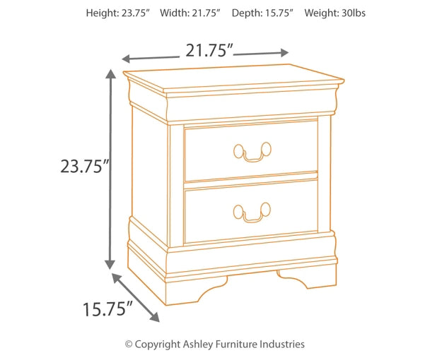 Ashley Express - Alisdair Two Drawer Night Stand