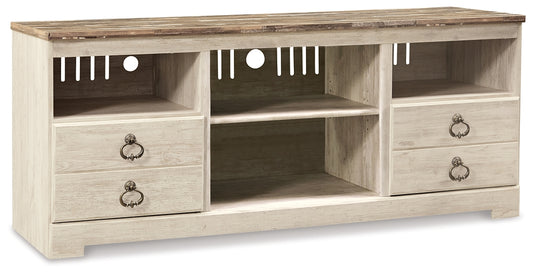 Willowton LG TV Stand w/Fireplace Option