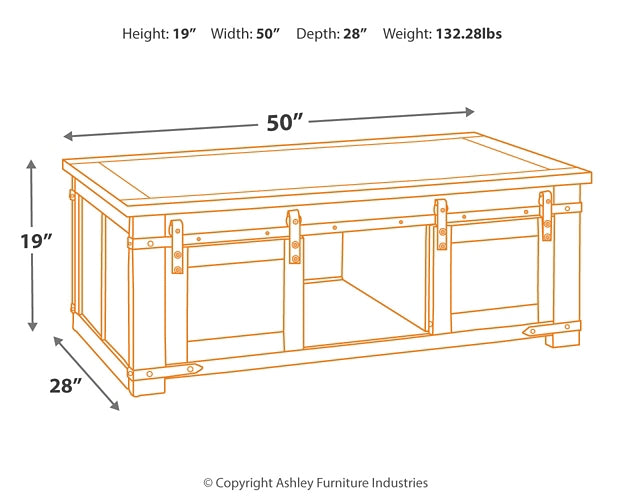 Ashley Express - Budmore Rectangular Cocktail Table