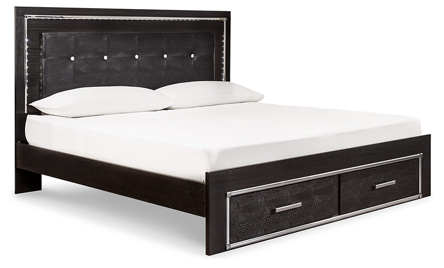 Kaydell  Panel Bed With Storage