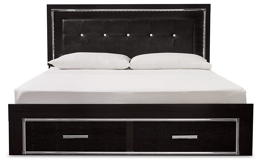 Kaydell  Panel Bed With Storage