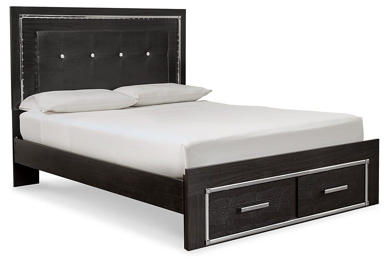 Kaydell  Upholstered Panel Bed With Storage