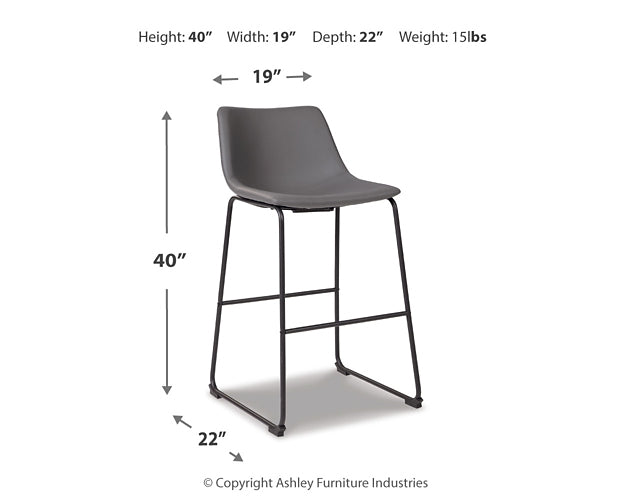 Ashley Express - Centiar Tall UPH Barstool (2/CN)