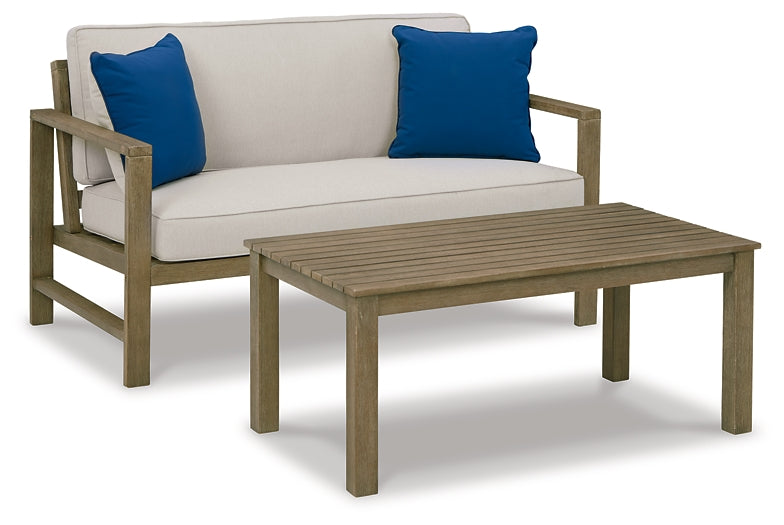 Ashley Express - Fynnegan Loveseat w/Table (2/CN)