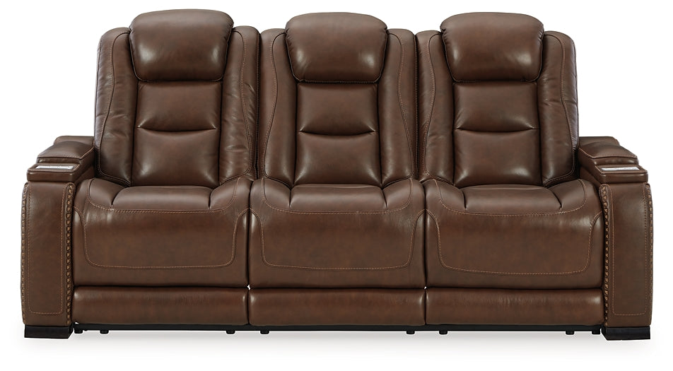 The Man-Den PWR REC Sofa with ADJ Headrest