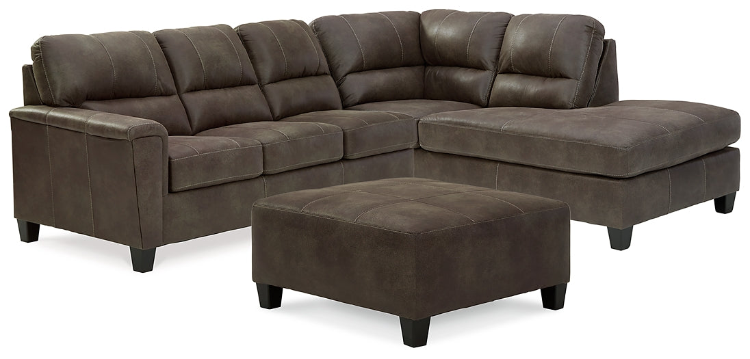 Navi 2-Piece Sectional with Ottoman