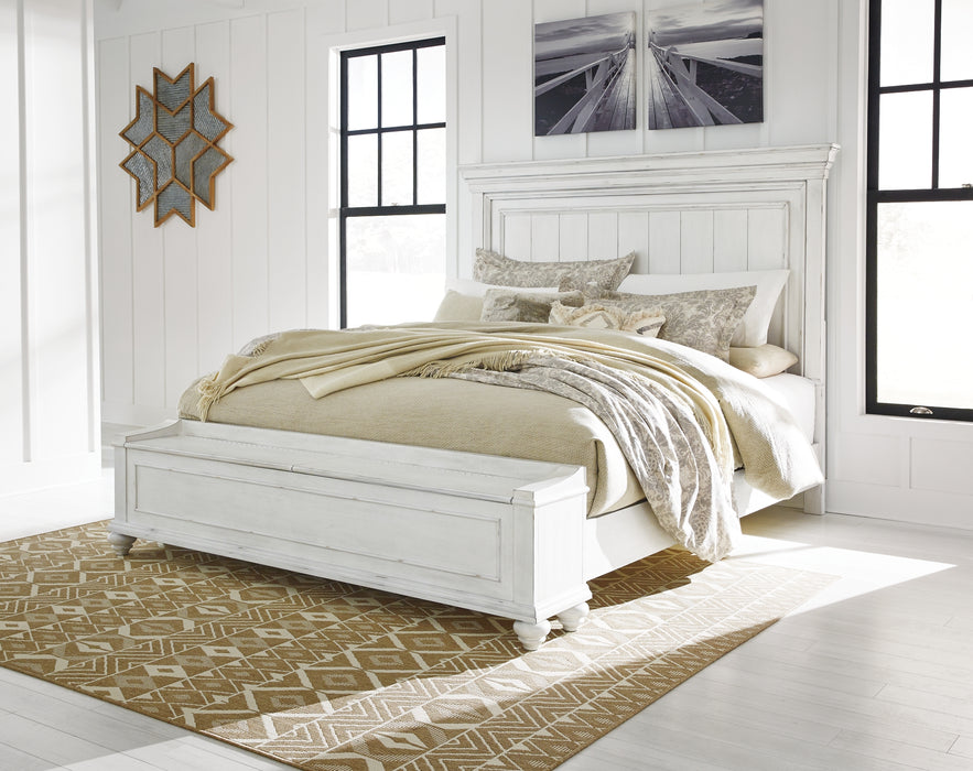 Kanwyn King Panel Bed with Storage with Dresser