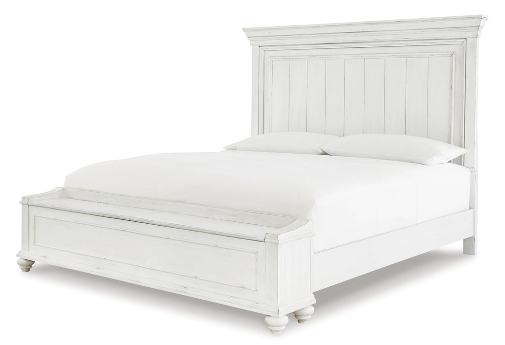 Kanwyn King Panel Bed with Storage with Dresser