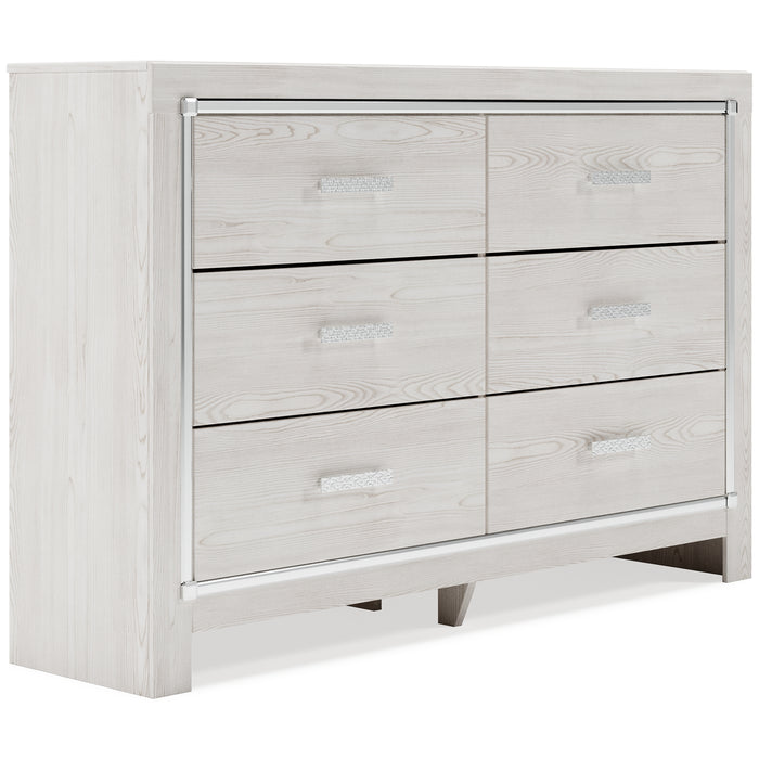 Altyra King Panel Bookcase Bed with Dresser