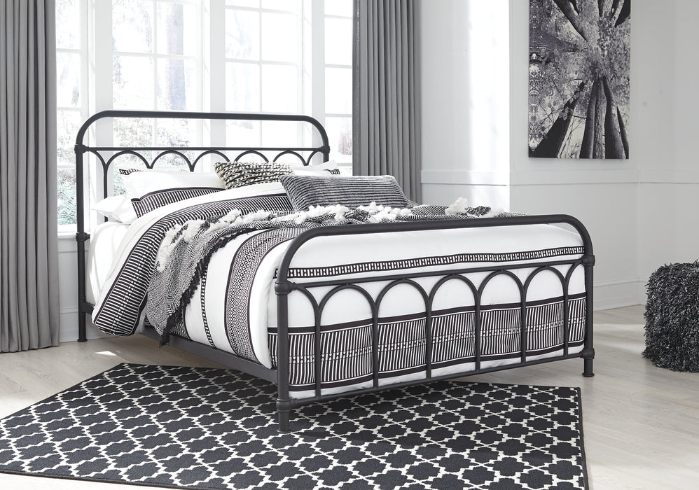 Ashley Express - Nashburg Queen Metal Bed with Mattress