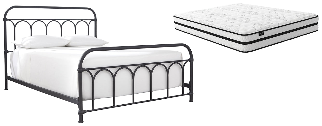 Ashley Express - Nashburg Queen Metal Bed with Mattress