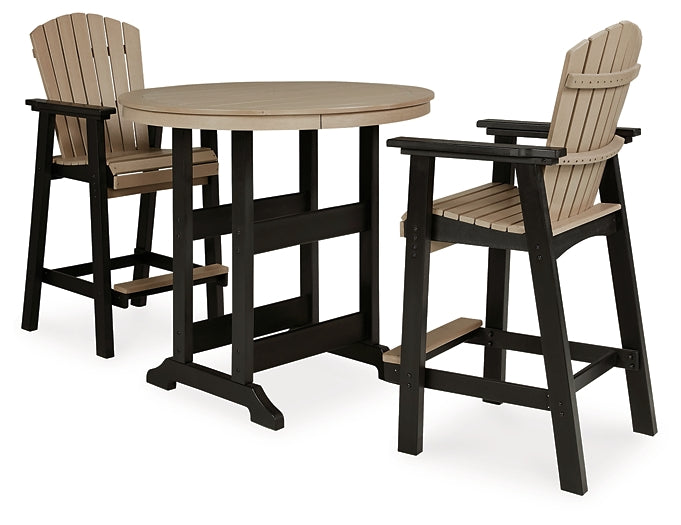 Ashley Express - Fairen Trail Outdoor Bar Table and 2 Barstools