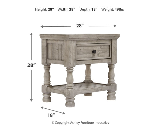 Harrastone King Panel Bed with Mirrored Dresser, Chest and 2 Nightstands