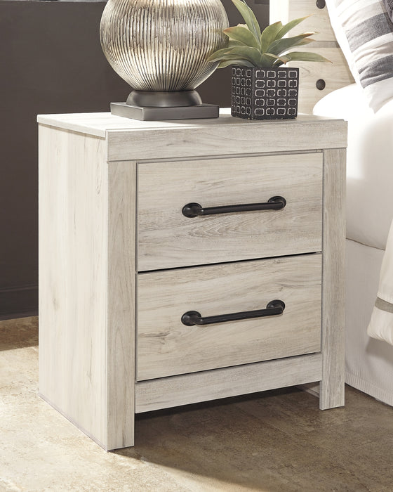 Cambeck King/California King Upholstered Panel Headboard with Mirrored Dresser, Chest and 2 Nightstands