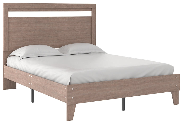 Ashley Express - Flannia Queen Panel Platform Bed with 2 Nightstands