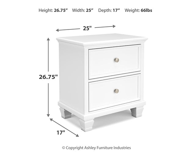 Fortman Twin Panel Bed with Mirrored Dresser, Chest and 2 Nightstands