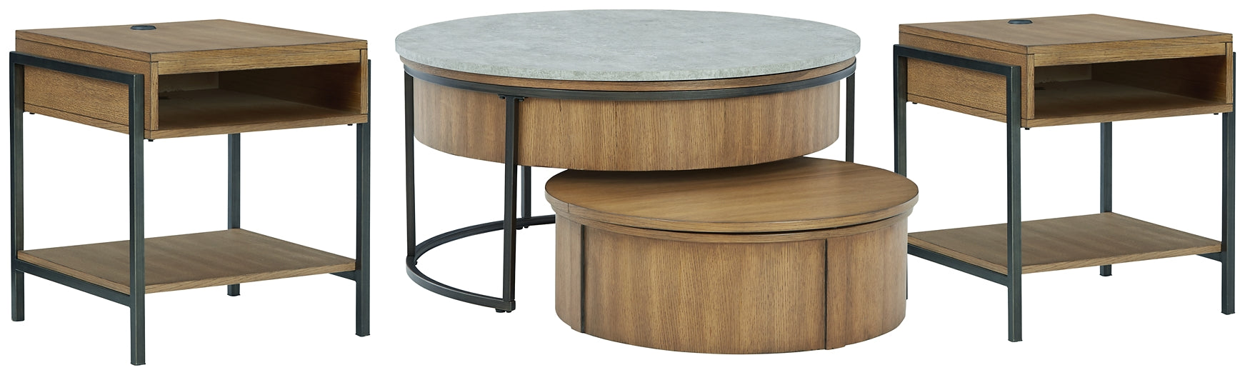 Ashley Express - Fridley Coffee Table with 2 End Tables