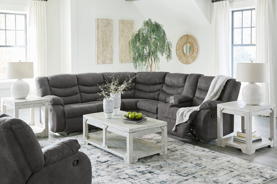 Partymate 2-Piece Sectional with Recliner