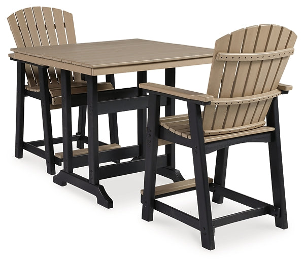 Ashley Express - Fairen Trail Outdoor Counter Height Dining Table and 2 Barstools