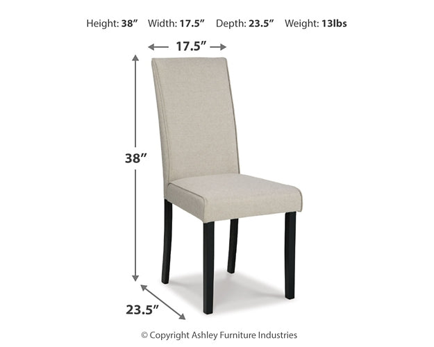 Ashley Express - Kimonte Dining Table and 4 Chairs