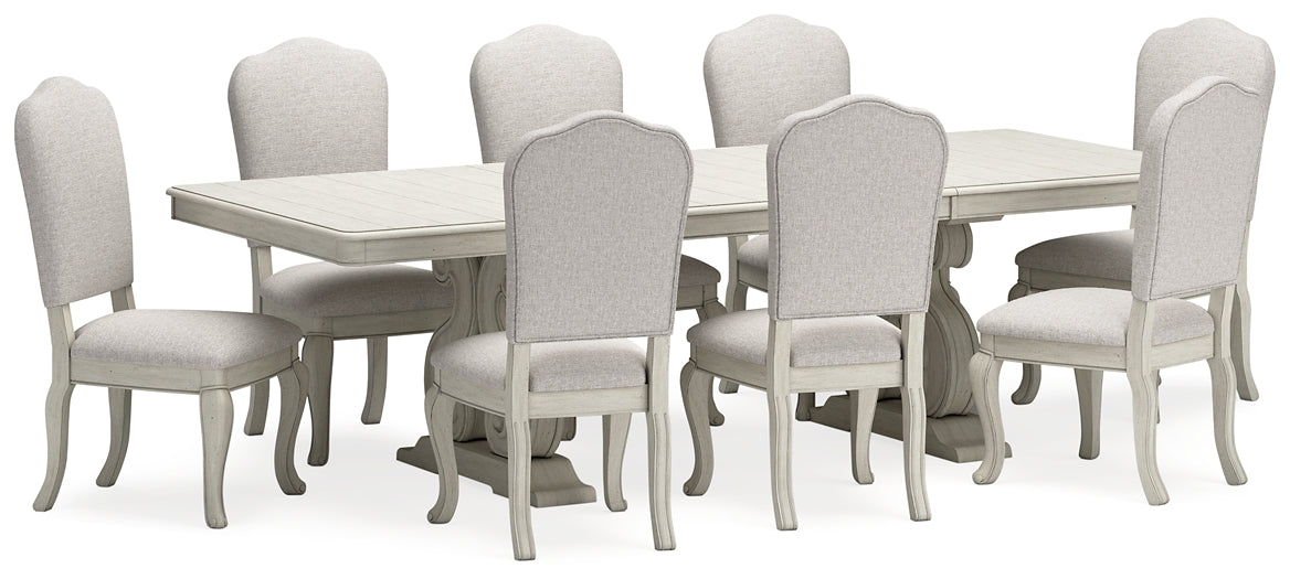 Arlendyne Dining Table and 8 Chairs