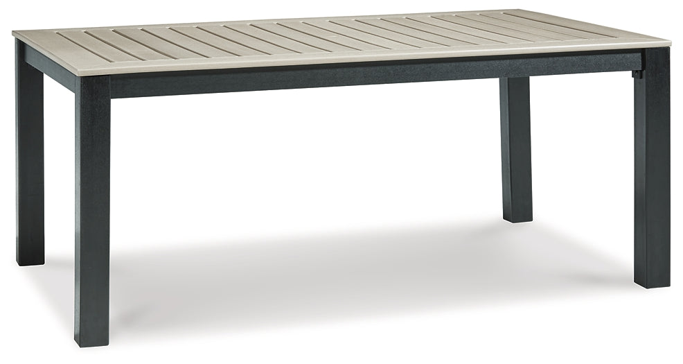 Mount Valley RECT Dining Table w/UMB OPT