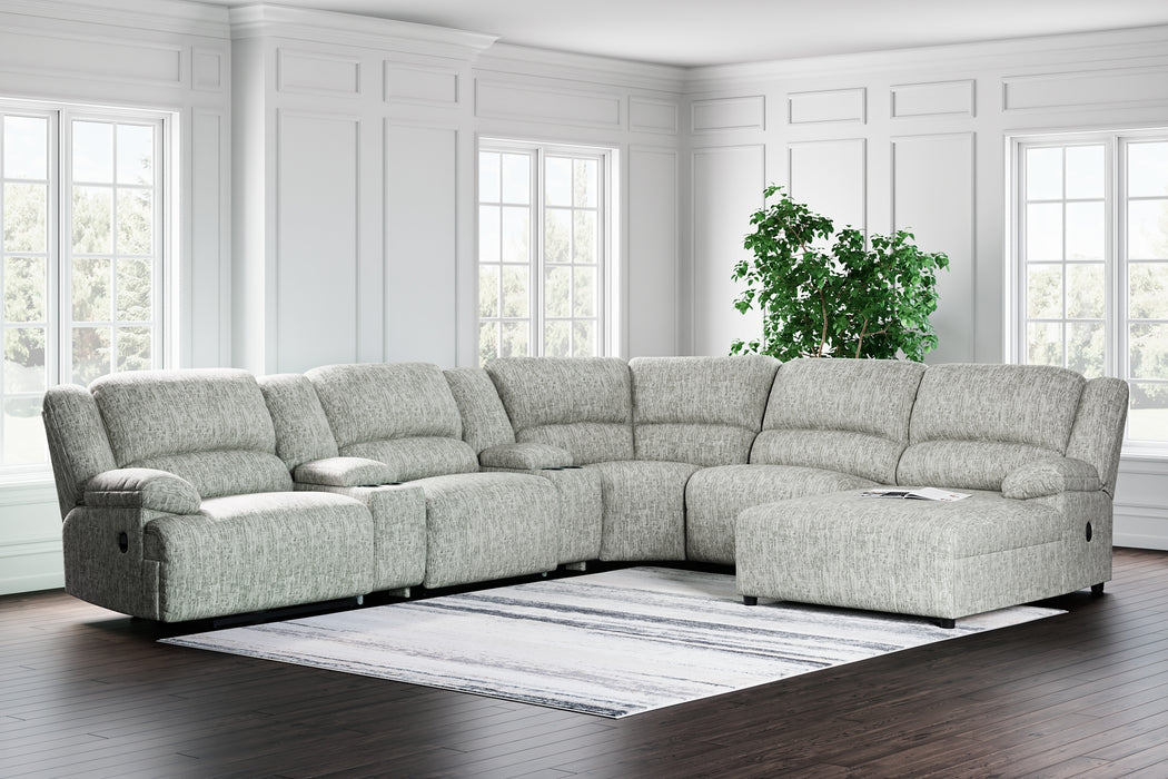 McClelland 7-Piece Reclining Sectional with Chaise