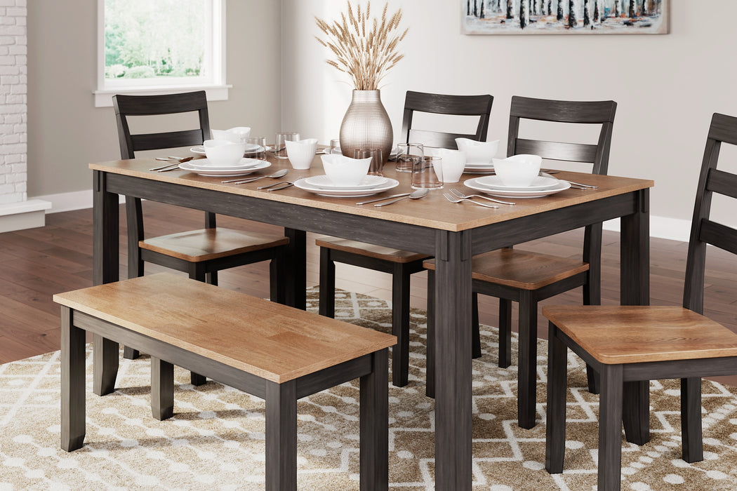 Gesthaven Dining Room Table Set (6/CN)