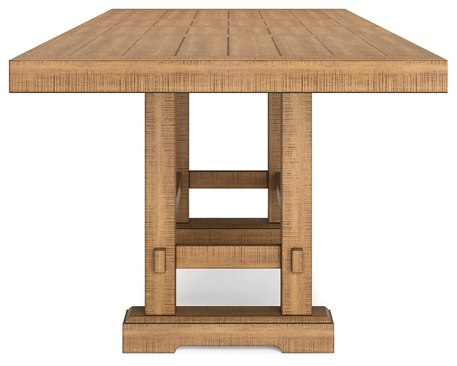 Havonplane Counter Height Dining Table and 2 Barstools and Bench