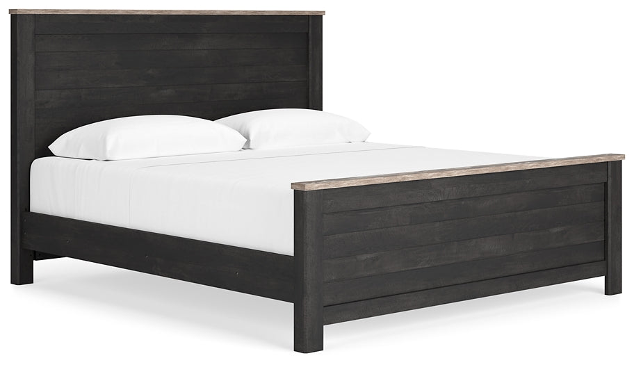 Nanforth King Panel Bed with Dresser