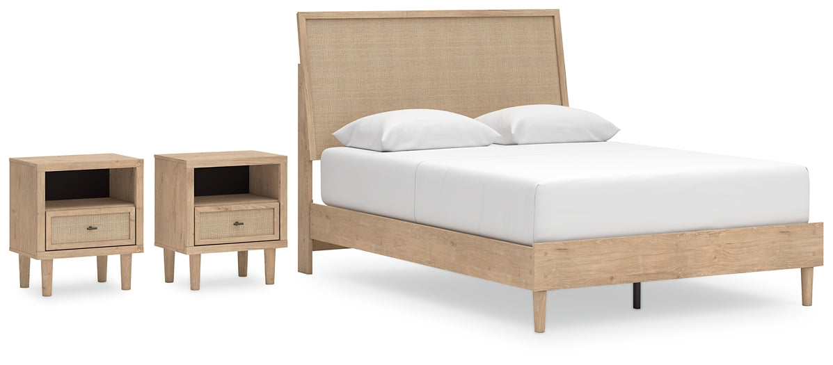 Ashley Express - Cielden Queen Panel Bed with 2 Nightstands