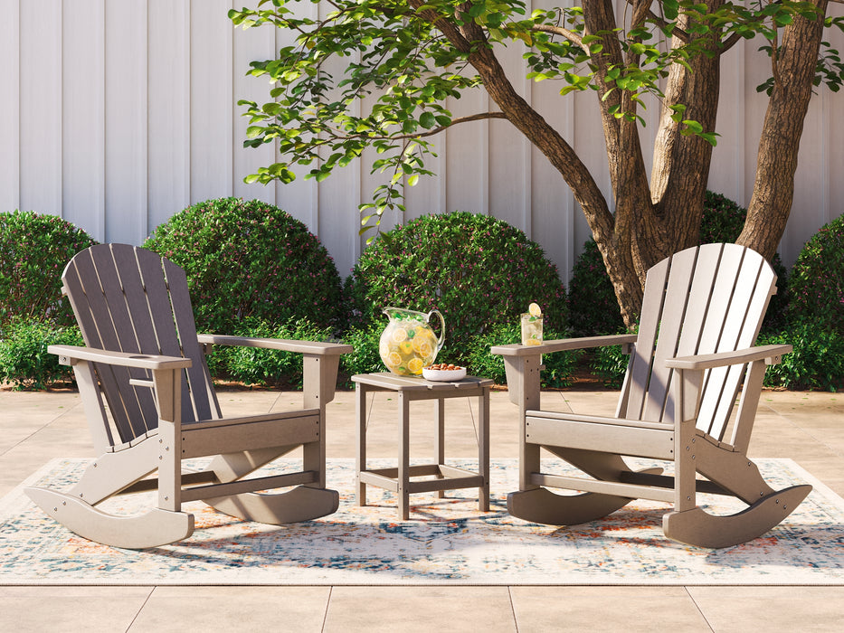 Ashley Express - Sundown Treasure 2 Outdoor Chairs with End Table