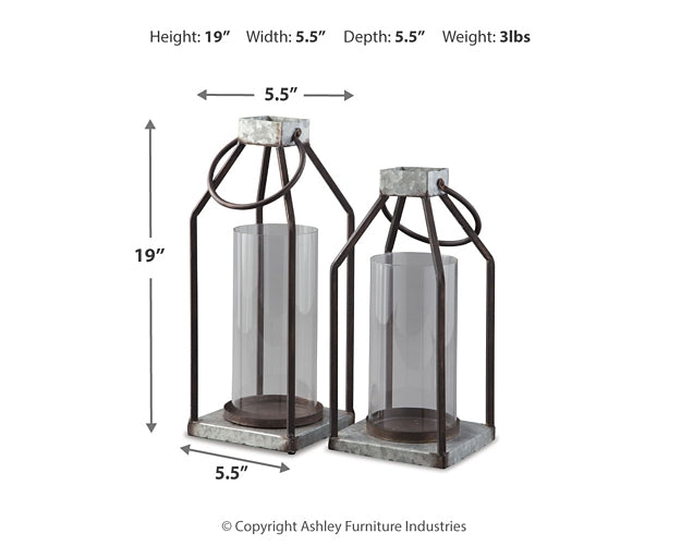 Ashley Express - Diedrick Lantern Set (2/CN)