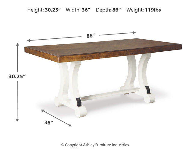 Valebeck Rectangular Dining Room Table